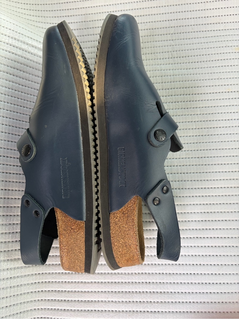 Birkenstock Navy Leather Slingback Sandal - Picture 5 of 6